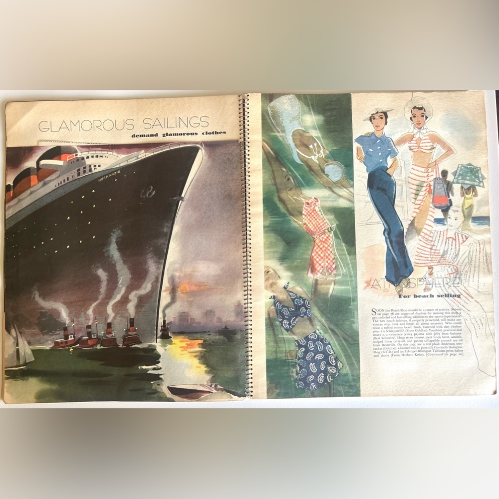 Dessie Barr 1933 Fashions Art Vol 1 No 4, Spiral Bound, Extremely RARE - Picture 12 of 16